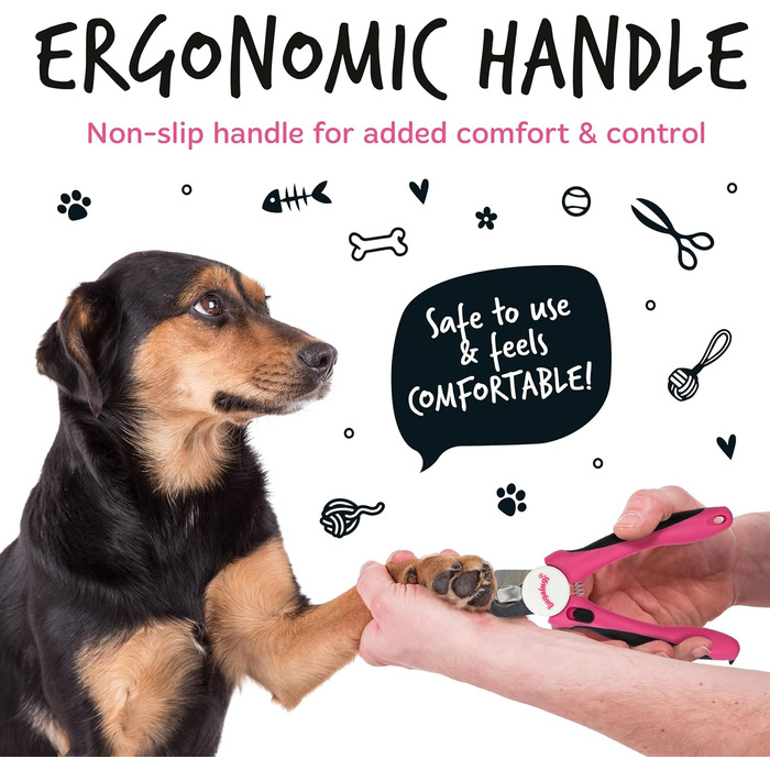 Триммер для собак та котів Bugalugs з захистом та пилочкою. Підходить для собак, котів, цуценят та кошенят. Розмір S-M