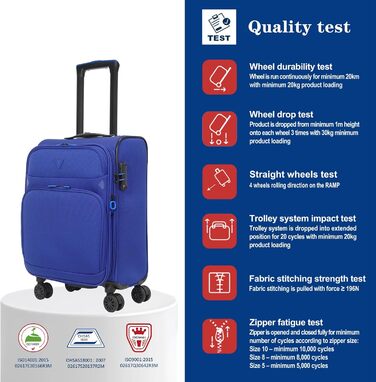 Бізнес валіза Weichschalenkoffer на 4 колесах Blue-Violet, 24'' із розширенням, TSA-замком, Breeze II, дорожня валіза для подорожей