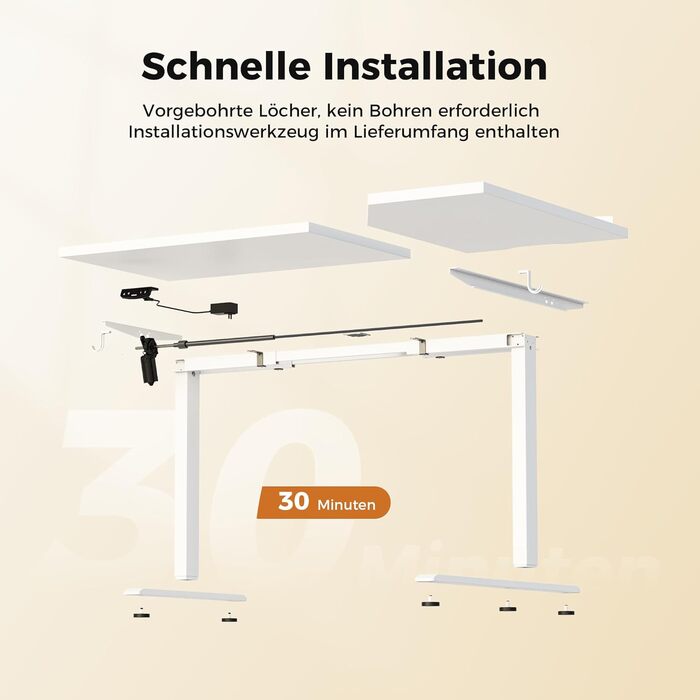 Ергономічний кутовий стіл Agilestic з регулюванням висоти, електричний - для дому та офісу