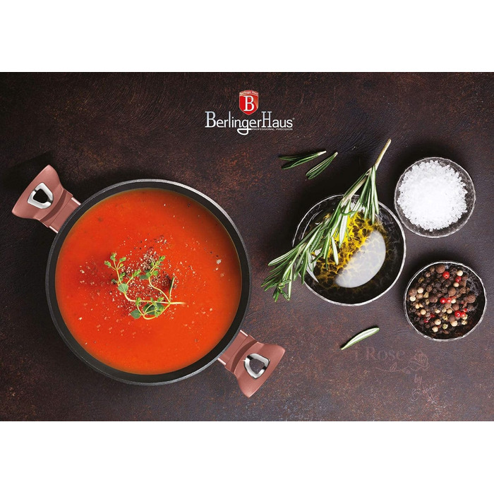 Набір посуду Berlinger Haus 15 предметів, металевий, рожеве золото (Metallisch Irose)