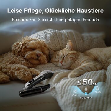 Набір для стрижки собак 3-в-1: машинка, триммер для лап, тиха робота, для густого хутра, чорний колір