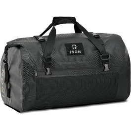IRON JIA's Motorcycle Bag Luggage Roll Waterproof Motorcycle Rear Bag Saddle Bag Travel Bag with Roll-Sealed Shoulder Straps Suitable for Motorcycle Cycling Camping Watersports - 30L Carbon Fiber 30L