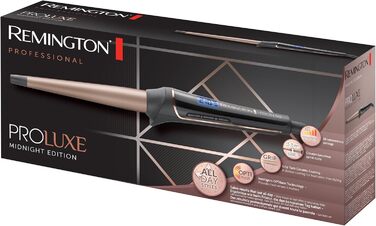 Випрямляч для волосся Remington Proluxe S9150B з широкими керамічними пластинами (110 x 50 мм), технологія OPTIheat, цифровий дисплей