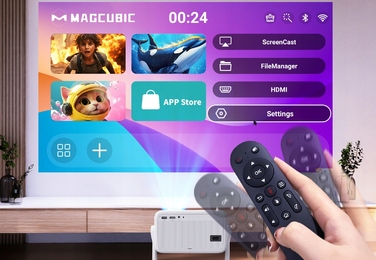 Smart-проектор Magcubic L018 LED 4K/1080p з Android TV, WiFi та Bluetooth-динаміком