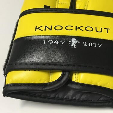 Боксерські рукавички Leone 1947 Knockout, жовті, розмір 10 (унісекс)