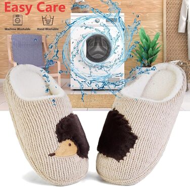 Тапочки жіночі зимові теплі, з плюшевою підкладкою, принт тваринок, розмір 40/41 EU, мультяшний дизайн