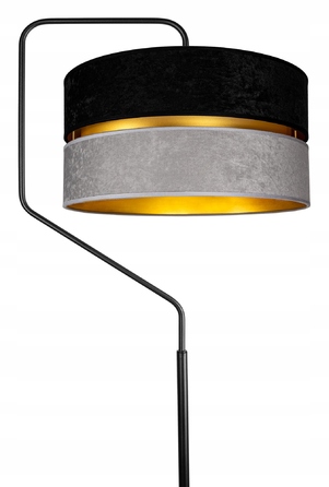 Підлогова лампа Glimex MODERN E27 60 Вт, чорний, сірий, жовтий