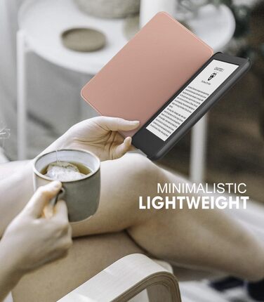 Чохол для Kindle 11 (2024/2022) MoKo, рожевий, з авто-вимиканням, для Kindle 2024