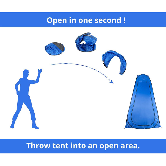 Намет-туалет Stagecaptain TZ-190 MKII Quixie Pop-up - Легкий, швидкозбірний, для відпочинку на природі (туалет, передягальня, сонцезахист)