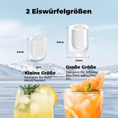 Acmeenjoy Ice Maker - Self-Cleaning Ice Machine for Kitchen, Bar, Office & Party - Makes 9 Ice Cubes in 6-8 Minutes, 12KG in 24H