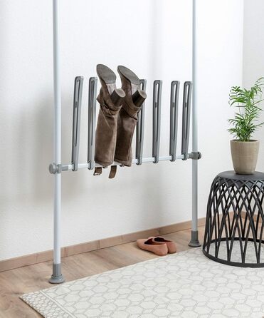 WENKO Telescopic System Hercules - adjustable organization system, wardrobe system (boot holder)