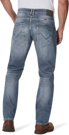 Джинси чоловічі HERO by John Medoox Baxter Relaxed Fit синьо-сірі, 38W/32L