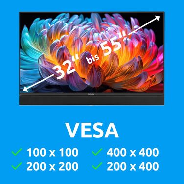 Кронштейн для телевізора TechniSat TECHNIMOUNT Flex Easy, поворотний настінний тримач з шарнірним плечем, до 25 кг