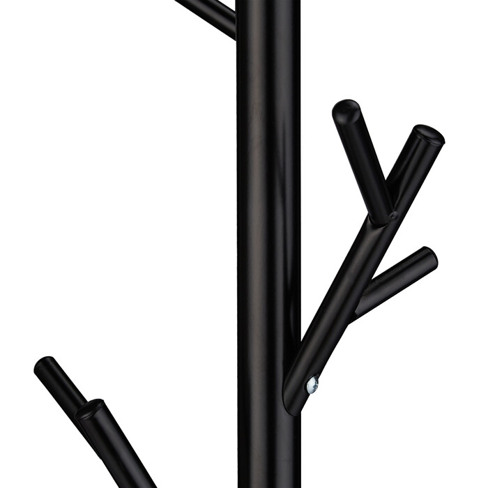 Relaxdays Black Tree-Shaped Coat Rack