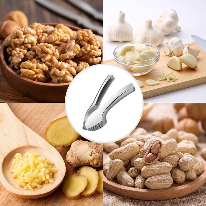 Преміум-прес для часнику, зручний та легкий у чищенні. Часник та імбир, без необхідності чищення.