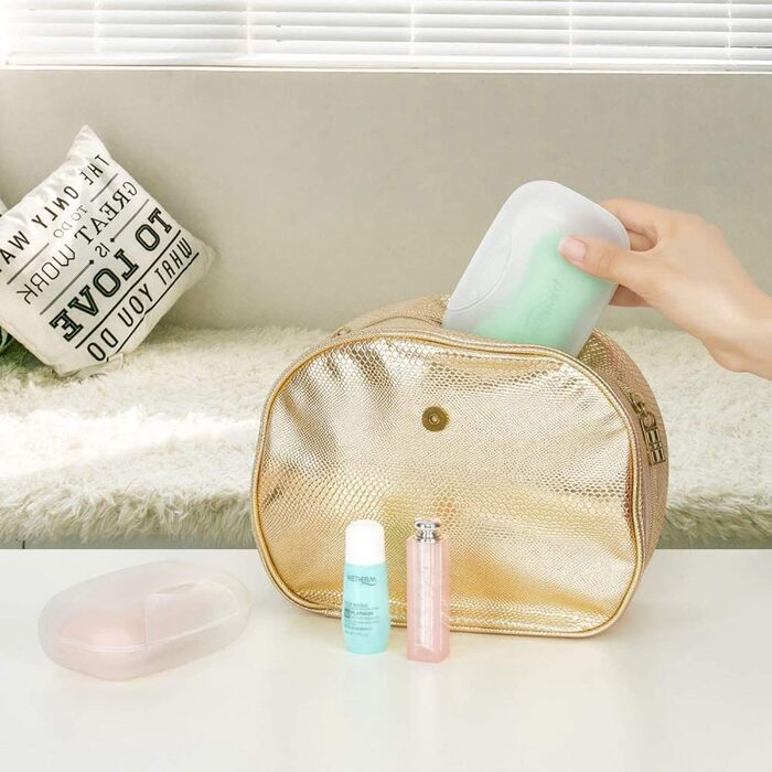 Водонепроникна мильниця для подорожей, пластикова мильниця для твердого мила, мильниця для ванної кімнати (Чорний & Прозорий, 2)