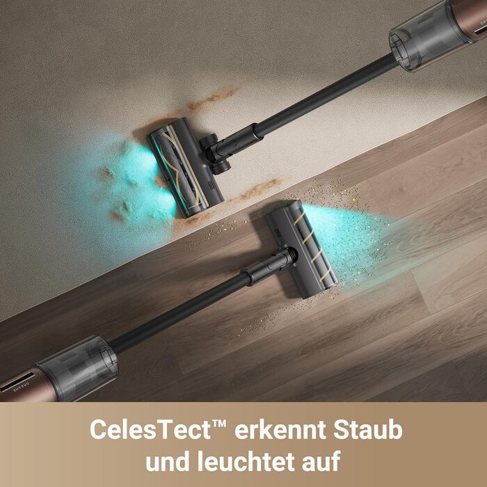 Dreame Z20 - Бездротовий пилосос з потужністю 190AW, 90 хвилин роботи, датчик бруду, LED-дисплей, синій LED, без переплетення, для прибирання дому, шерсті тварин, килимів