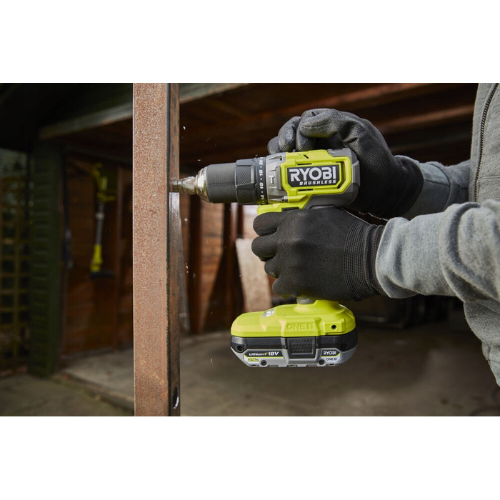 Акумуляторний шуруповерт Ryobi 18 V безщітковий, 54 Нм