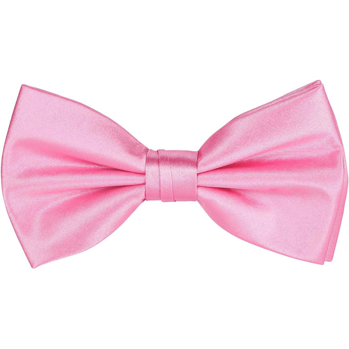 Набір краваток Tie G U Style (5 шт.) у подарунковій коробці: однотонні краватки, сатинова метелик, кишеньковий хустинка, реверс, краваткові застібки (рожевий)