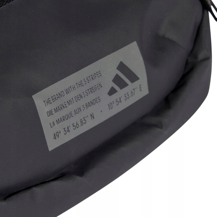 Сумка-бананка Adidas через плече, чорна
