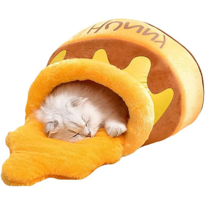 Cat bed, cat cave, cozy cat bed, cat nest honey pot, for small cats