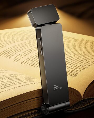 LED кріпильна лампа для читання 86lux - перезарядна, 3 кольори, регулювання яскравості, сіра