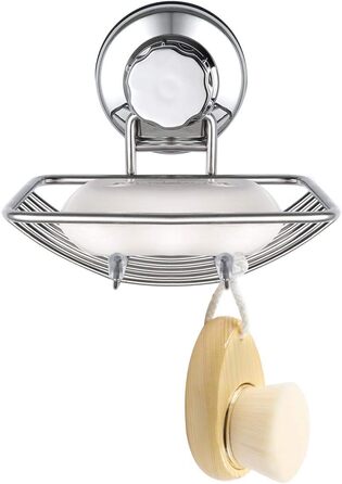 Тримач для мила з присосками SANNO, нержавіюча сталь, для ванної кімнати та кухні