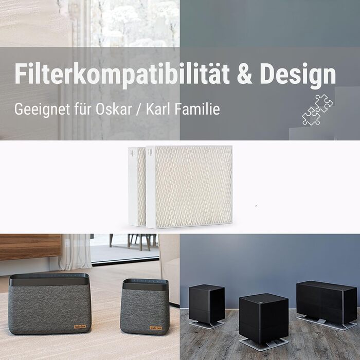 Фільтри для зволожувача повітря Stadler Form Oskar/Karl, антибактеріальні, набір 4 шт.