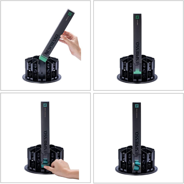 Організатор для капсул Nespresso Original Line: карусель на 80 капсул (8 коробок)