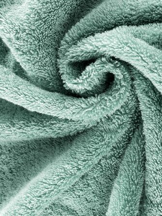 Herzbach Home Towel Set 100% Cotton - soft & absorbent - Mint
