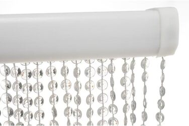 Дверна штора HAB & GUT Mini-DIAMANTEN, прозора, 90x200 см, щільна, антимоскітна, перлинно-паєткова
