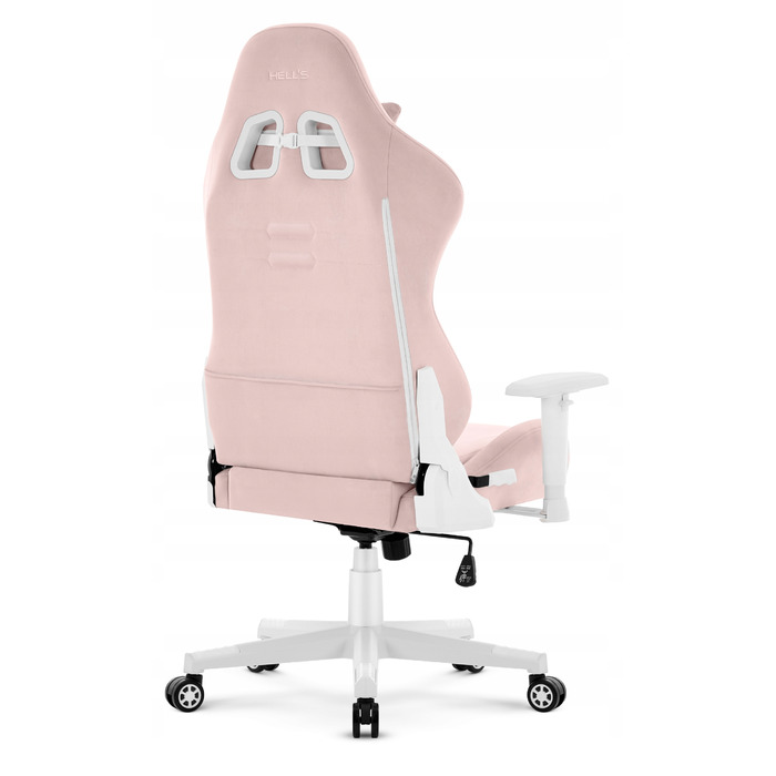 Ігрове офісне крісло Hell's Chair HC-2000 Pink, обертове, тканина