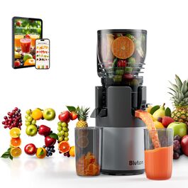 Шнекова соковижималка B Megajuicy 150mm XL для овочів та фруктів, холодний віджим, 300Вт, з функцією реверсу та двома контейнерами (550мл, 450мл), без BPA