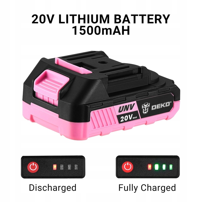 Акумуляторний шуруповерт DEKOPRO 20V fba20v