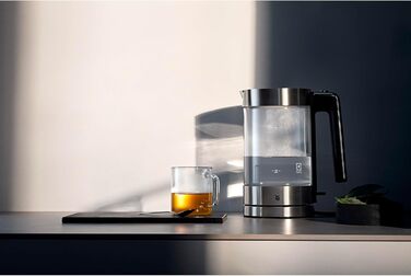 WMF Lono Glass Kettle 1.7 Liter, Glass Kettle with Scale Filter, Cordless, 3000 Watts, Matte Stainless Steel
