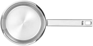 Каструля Fissler Original-Profi Collection з нержавіючої сталі, 1,4 л, 16 см, з металевою кришкою та внутрішньою шкалою для молока, підходить для індукції