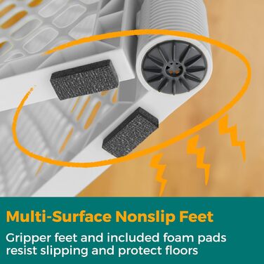 Laufstall для собак North States MYPET Petyard, 6 панелей, 66 см, розкладний, для дому та вулиці, сірий (Feldstone)