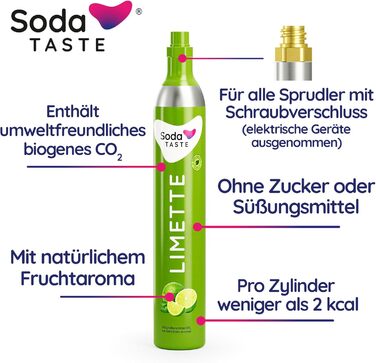 SodaTASTE Mysoda Woody – карбонізатор води з деревного композиту з пляшкою 1л без BPA + 2 CO2 циліндри (класичний + лайм, сірий)