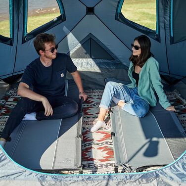 Розкладне кемпінгове ліжко Timber Ridge - легке, зручне, для відпочинку на природі (до 120 кг), сіре