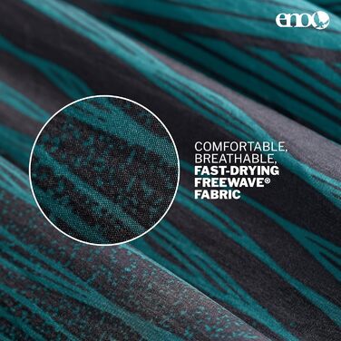 Гамак подвійний ENO DoubleNest Print Berge Zum Meer, сірий - для кемпінгу, 1-2 особи