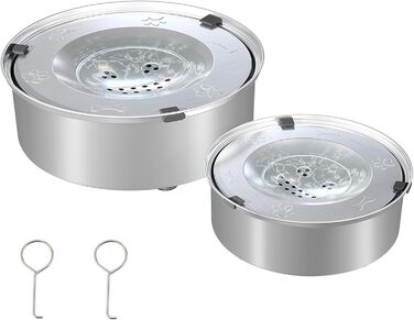 Миска для собак без облизування, нержавіюча сталь, миска для пиття собак Anti-Schlabber, неслизька та витокостійка миска для собак, маленьких та середніх собак (3L+1L)