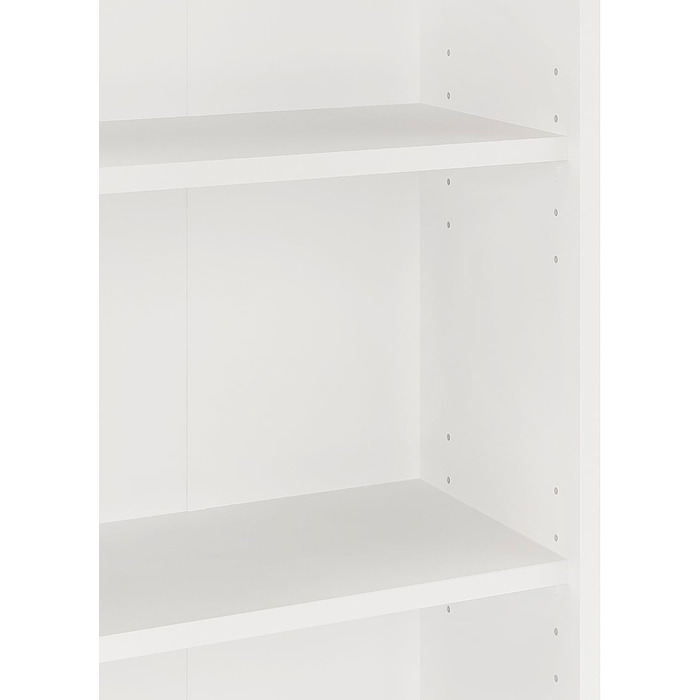 Білий книжковий стелаж KOMTO Regal 80 см, 3 рівні, з регульованими полицями, 80x90x24 см, універсальний для зберігання