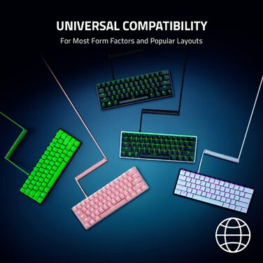 Набір Razer для апгрейду клавіатури: PBT кейкапи, спіральний кабель, інструменти – Mercury White