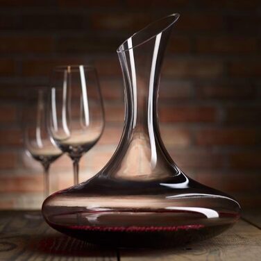 KROSNO Wine Decanter Wine Carafe | 1500 ML | Set of 1 | Avant-Garde Collection | Red Wine Decanter Decanting Carafe | Perfect for Home, Restaurants, and Parties