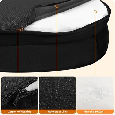 Ортопедичне ліжко для собак, ліжко-софа для собак, подушка з валиком по периметру, неслизьке дно, кошик для собак, знімне та пральне, для собак середніх та великих порід, 106 x 79 x 17 см, чорний