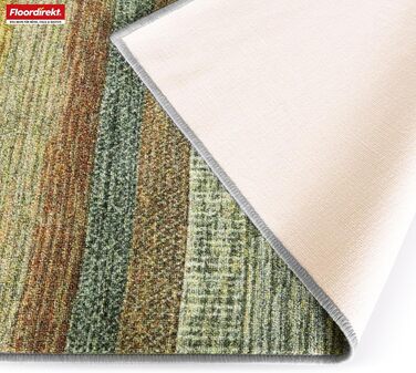 Килимок для підлоги Floordirekt для кухні, коридору та вітальні - килимок на замовлення, метр - килимок для коридору, килимок для кухні, килимок для вітальні (80 x 200 см, Naxos - Бежево-червоний)