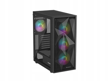 Корпус для комп'ютера Genesis Diaxid 605 ARGB Midi Tower ATX, вікно, чорний