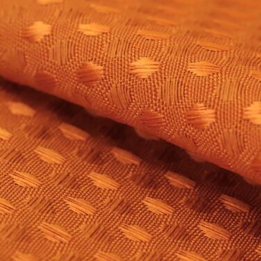 Штора для душу Waffelmuster оранжева 183x183 см, щільна поліестерова, водонепроникна, машинне прання