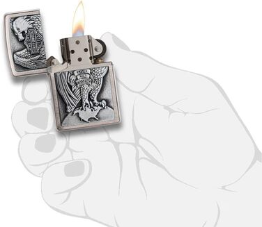 ZIPPO - Made in USA - Eagle & Globe Lighter