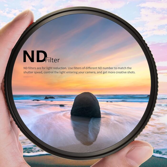 Фільтр ND1000 NEEWER (10 ступенів) - нейтральний, з нанопокриттям, HD скло, 72mm